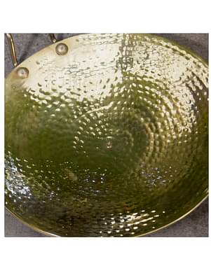Pure Brass Hammered Tawa / Tava - 10 inches image