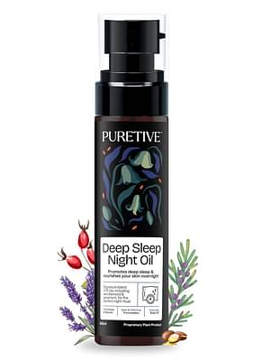 Puretive Deep Sleep Night Oil | Promotes A Good Night'S Rest | 100Ml image