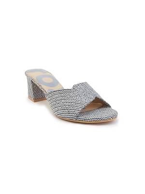 Roar For Good Jute Grey Kitten Heels For Women image