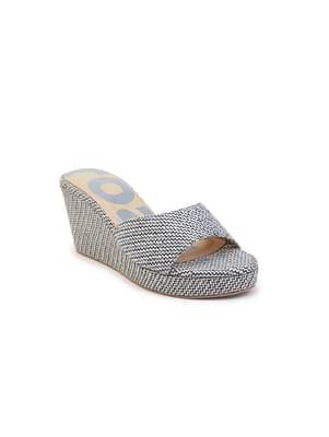 Roar For Good Jute Grey Wedge Heels For Women image