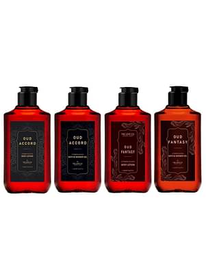 The Love Co Body Wash + Body Lotion With Oud Accord & Oud Fantasy Combo Set 250Ml Each Combo Pack Of 4 image