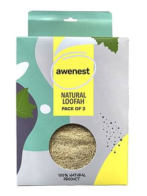 awenest Natural Loofah - Pack Of 3 image