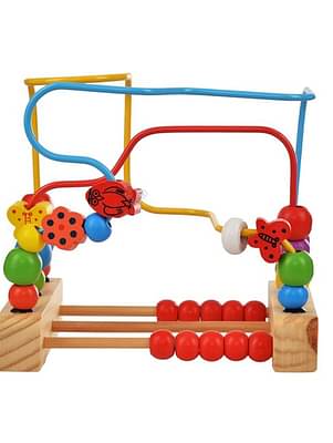 Trinkets-More---Wooden-Beads-Maze-30-Pieces-Puzzle-Game-Roller-Coaster-Toddler-Large-Abacus-Learning-Activity-Centre-Kids-Educational-Toys-12-Months-