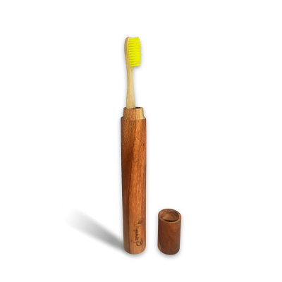 Organic B Eco Friendly Travel Case With Babul Toothbrush