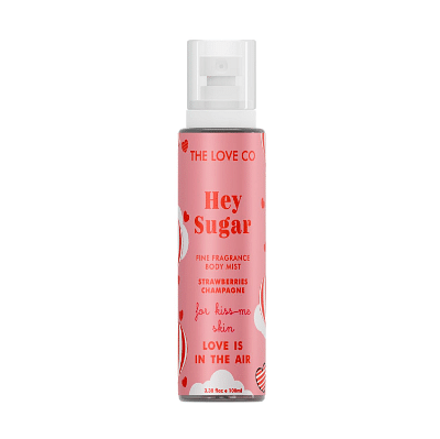 The Love Co Love Is In The Air Body Mist With Strawberries Champange Fragrance - 100Ml